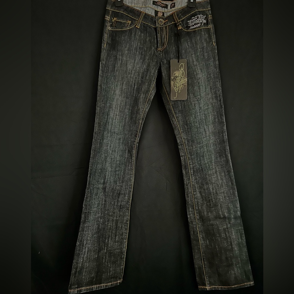 Brand: Ed Hardy/ Size: 27/ Color: Dark Blue Denim with Fade